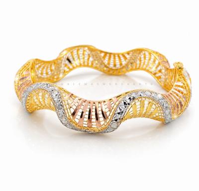 Merchant9 Gelang Wave Diamond Cut Kerawang 3C L:1CM