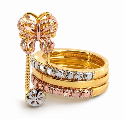 Merchant9 Cincin Emas Celeste Embrace Butterfly Diamond Cut 3C