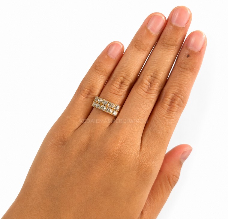 Merchant9 Cincin Emas Louise Diamond Cut 2L L:0.7CM