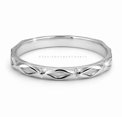 Merchant9 Cincin Emas Belah Rotan Leaf Siput Chrome L:0.2CM