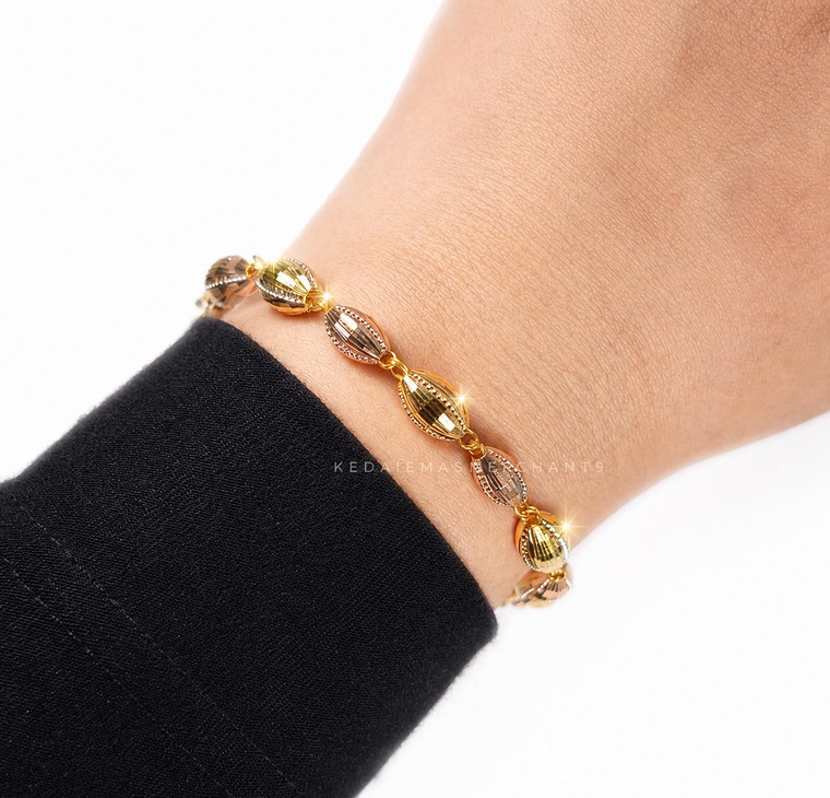 Merchant9 Rantai Tangan Marquise Bead 3C L:0.6CM