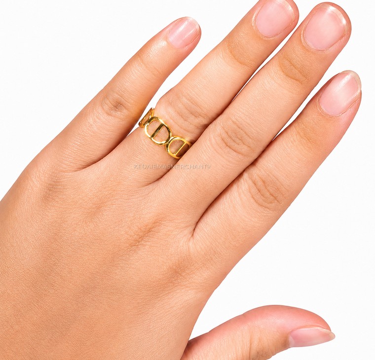 Merchant9 Cincin Emas DR Polish L:0.7CM