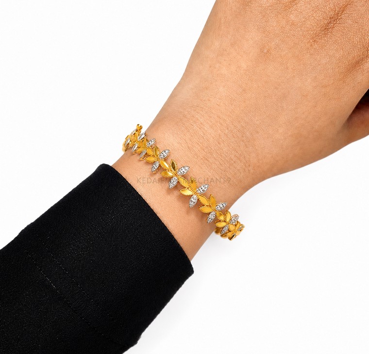 Merchant9 Gelang Elara Diamond Cut 2C L: 1.1CM
