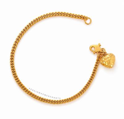 Merchant9 Rantai Tangan Gajah Licin Love Gantung L:0.2CM