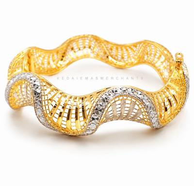 Merchant9 Gelang Wave Diamond Cut Kerawang 3C L:1CM