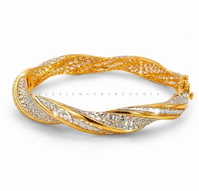 Merchant9 Gelang Twist Diamond Cut 2C L:0.9CM