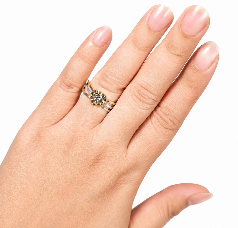 Merchant9 Cincin Emas Love Silang 3C
