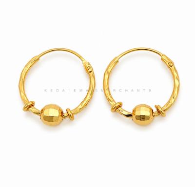 Merchant9 Subang Ring Boba Dimensi Dia:0.9CM