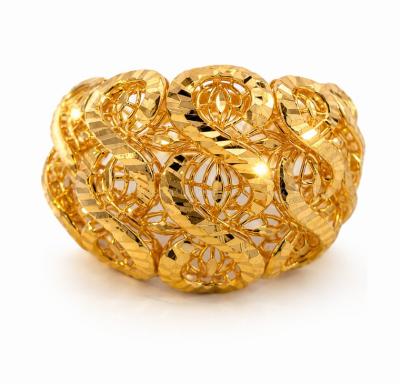 Merchant9 Cincin Emas Lintah Infinity Kerawang L:1.7CM