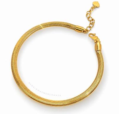 Merchant9 Rantai Tangan Snake Skin Polish L:0.3CM