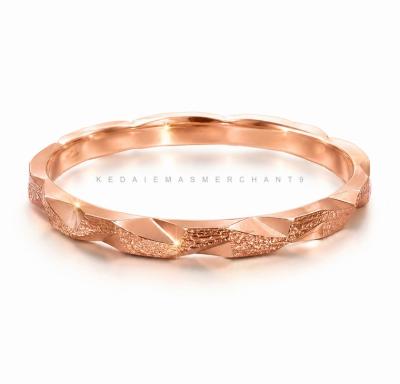 Merchant9 Cincin Emas Geometri Rose Gold (Matte)