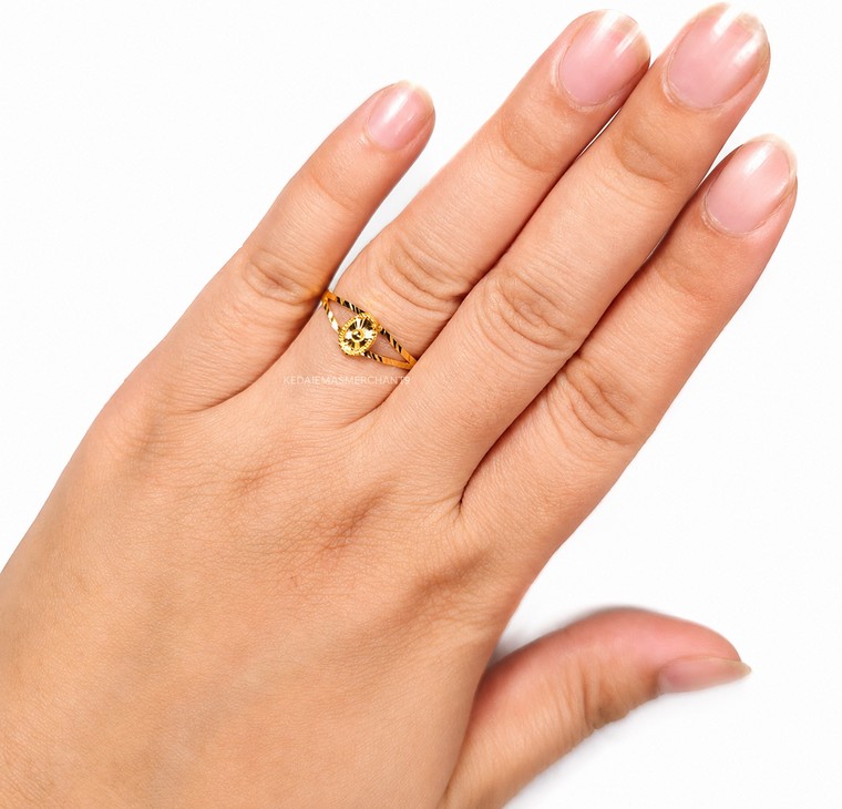 Merchant9 Cincin Emas Oval Dimensi