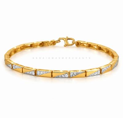Merchant9 Rantai Tangan Plate Stripe Diamond Cut L:0.3CM