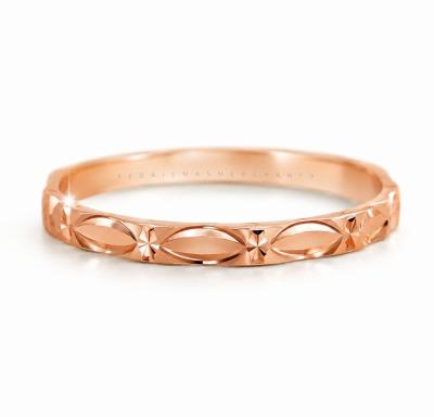 Merchant9 Cincin Belah Rotan Siput Leaf Rose Gold
