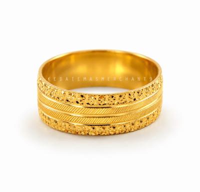 Merchant9 Cincin Emas Belah Rotan Line Siput L:0.6cm