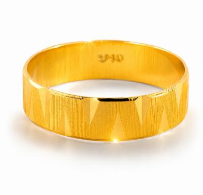 Merchant9 Cincin Emas Belah Rotan Wood Stripe L:0.45CM