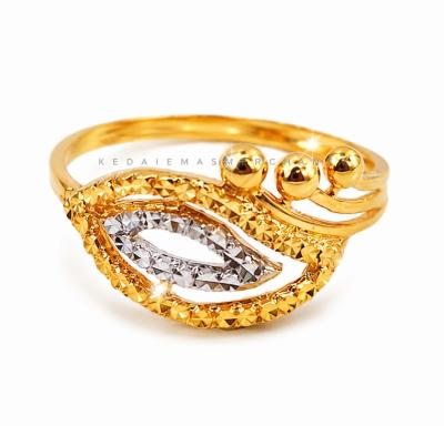 Merchant9 Cincin Emas Leaf Diamond Cut 2C