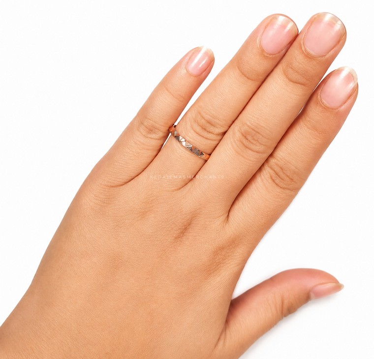 Merchant9 Cincin Zig Zag Rose Gold