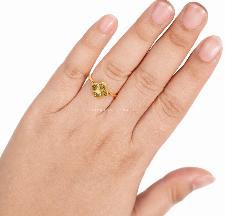 Merchant9 Cincin Emas Honey Fleur Leona L:1CM