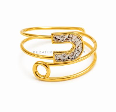 Merchant9 Cincin Emas Celeste Embrace Diamond Cut Belt 2C