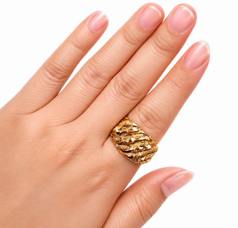 Merchant9 Cincin Emas Kait Pasir L:0.6CM