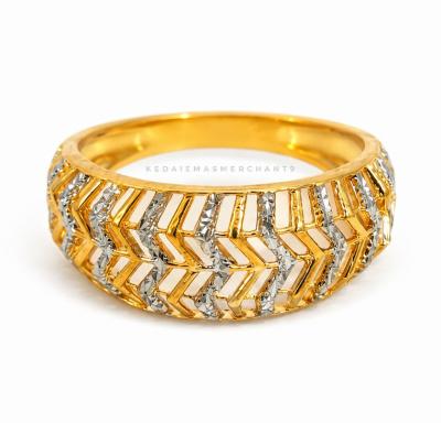Merchant9 Cincin Emas Lintah Zig Zag Chrome L:0.8CM