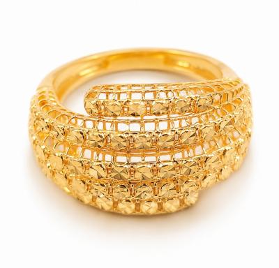 Merchant9 Cincin Emas Lintah Dimensi Kerawang 2C L:1.4CM