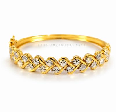 Merchant9 Gelang Louise Wave Diamond Cut 2C L:0.9CM