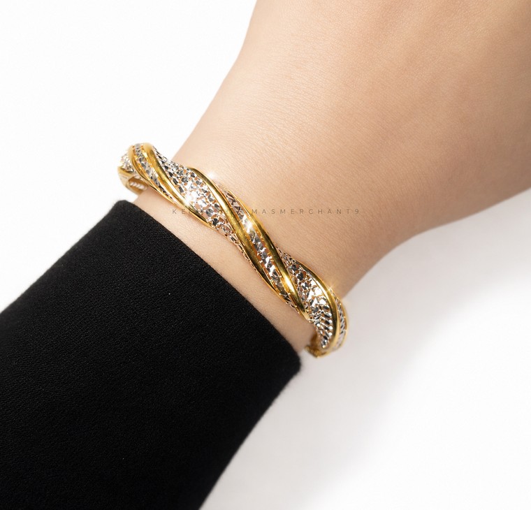 Merchant9 Gelang Twist Diamond Cut 2C L:0.9CM