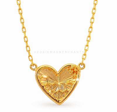 Merchant9 Rantai Leher Choker Sauh Love Honeycomb