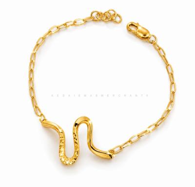 Merchant9 Rantai Tangan Choker Paperclip Wave