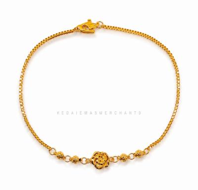 Merchant9 Rantai Tangan Minimalist Bebola Bunga Rose