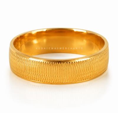 Merchant9 Cincin Emas Belah Rotan Snake Skin L:0.45CM