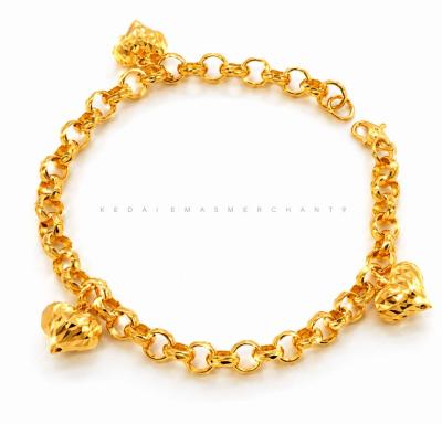 Merchant9 Rantai Tangan Kendi Dimensi Gantung Love L:0.5CM
