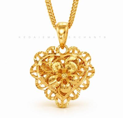 Merchant9 Loket Love Kerawang Bunga L:1.8CM