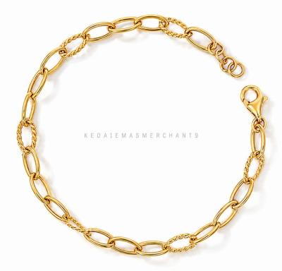 Merchant9 Rantai Tangan Sauh Oval Twist L:0.4CM