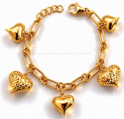 Merchant9 Rantai Tangan Sauh Gantung Paperclip Love Polish