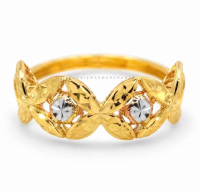 Merchant9 Cincin Emas Bunga Tanjung 2C L:0.7CM