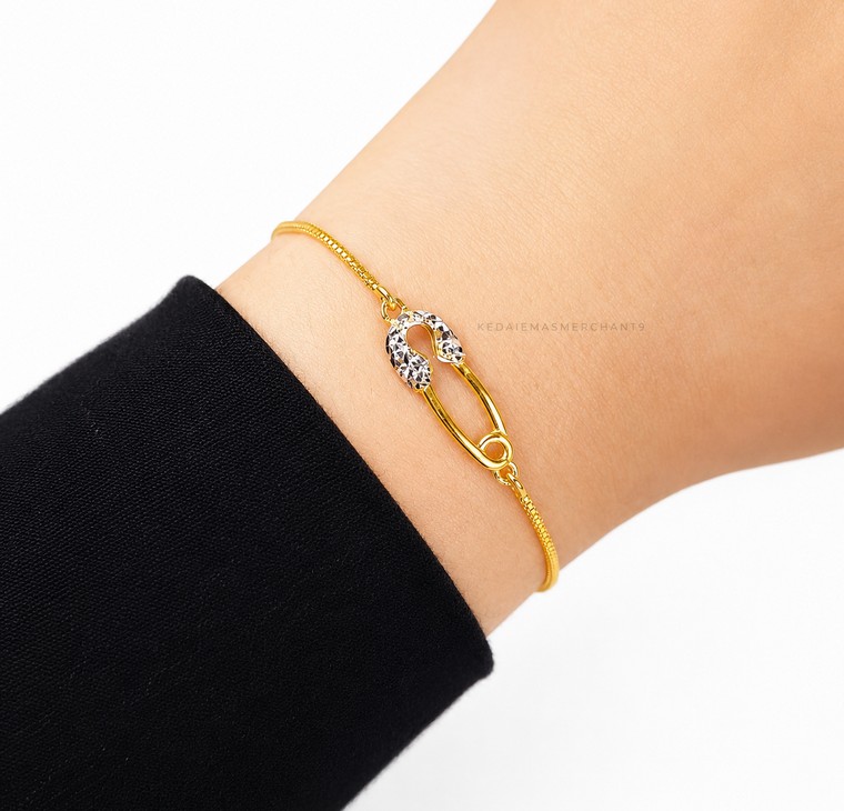 Merchant9 Rantai Tangan Mesin Box Celeste Embrace Diamond Cut 2C L:0.7CM