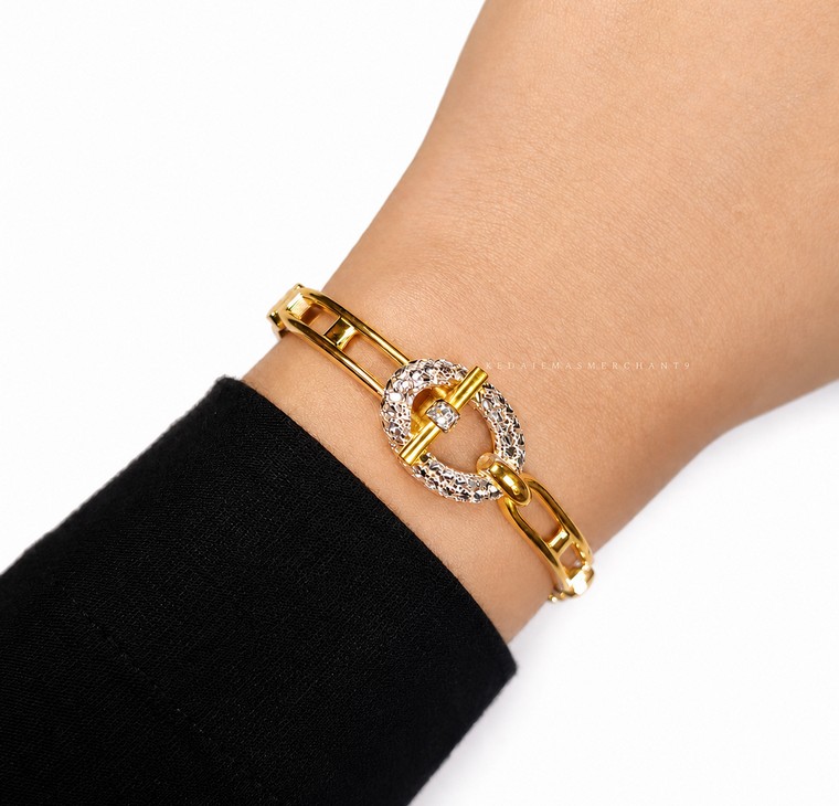 Merchant9 Gelang Belt Diamond Cut 2C L:1.6CM