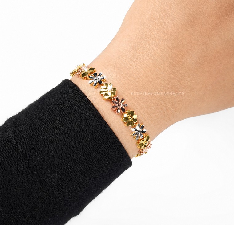 Merchant9 Rantai Tangan Daisy Clover 3C L:0.8CM