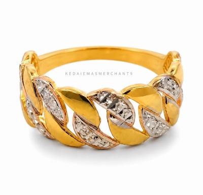 Merchant9 Cincin Emas Gajah Diamond Cut 2C L:0.7CM