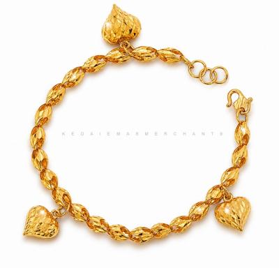 Merchant9 Rantai Tangan Siput Dimensi Gantung Love L:0.45CM