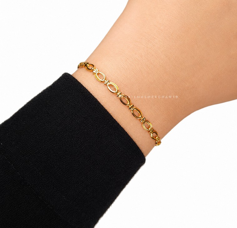 Merchant9 Rantai Tangan Candy Twist Minimalist L:0.3CM