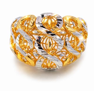 Merchant9 Cincin Emas Lintah Infinity Kerawang 2C L:1.7CM