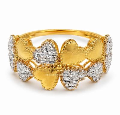Merchant9 Cincin Emas Clover Diamond Cut 2C L:1CM