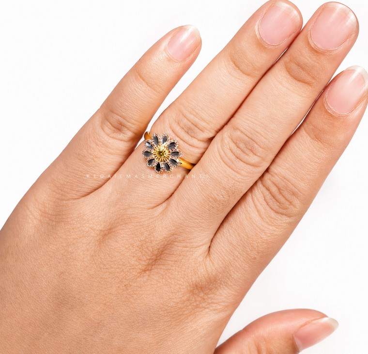 Merchant9 Cincin Emas Kekwa Net 2C L:1.15CM
