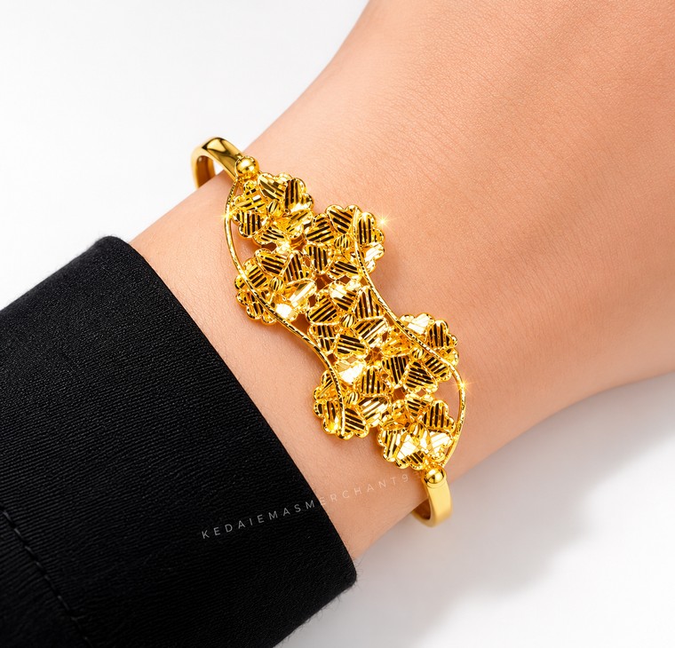 Merchant9 Gelang Flora Dimensi L: 2.1CM