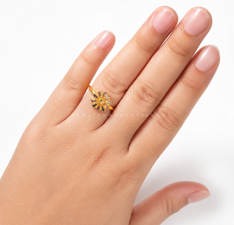 Merchant9 Cincin Emas Kekwa Net 3C L:1.15CM
