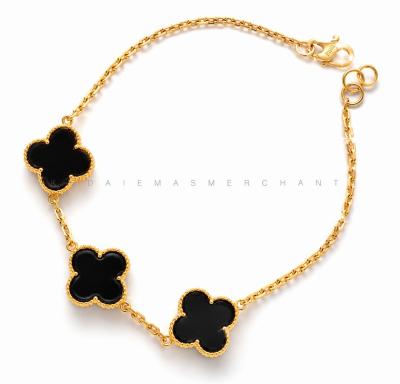 Merchant9 Rantai Tangan Sauh 3 VC Black L:1.4CM